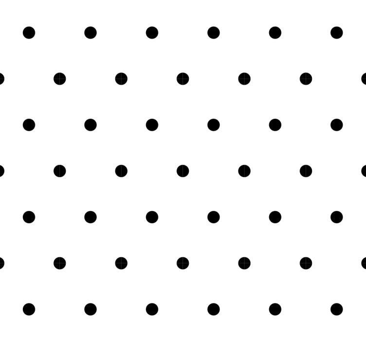 Simple black and white motif wallpaper dots - TenStickers