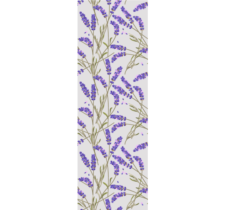 Lavender Floral Design flowers wallpaper - TenStickers