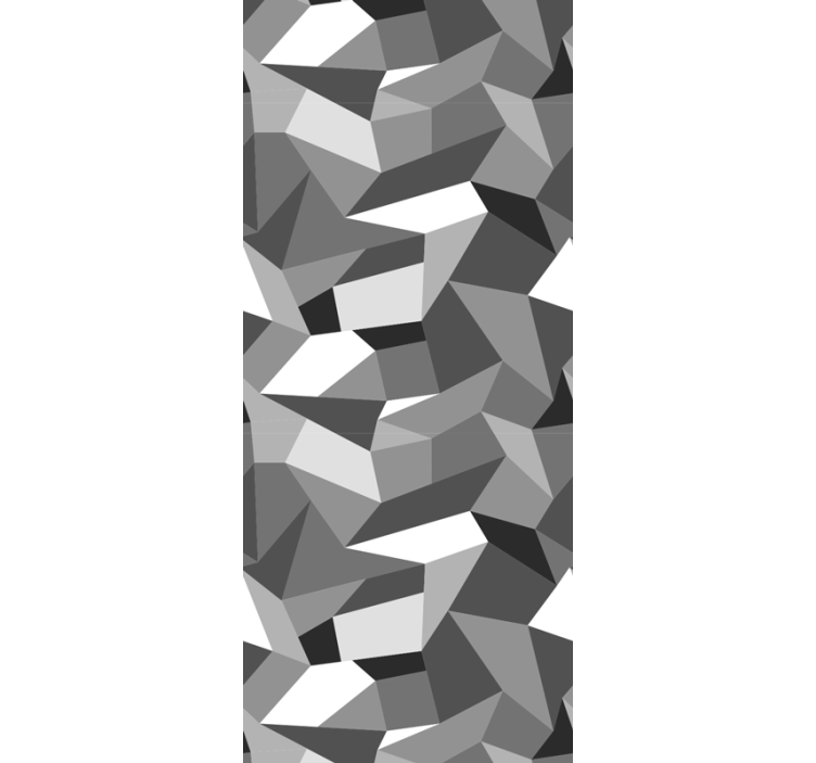 Grey irregular shapes wallpaper geometric - TenStickers