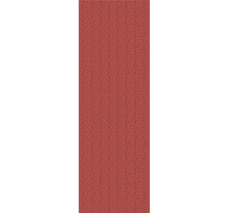 Stunning red pattern wallpaper triangles - TenStickers