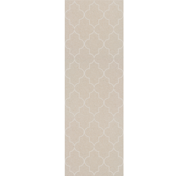 Elegant beige motif master bedroom wallpaper - TenStickers