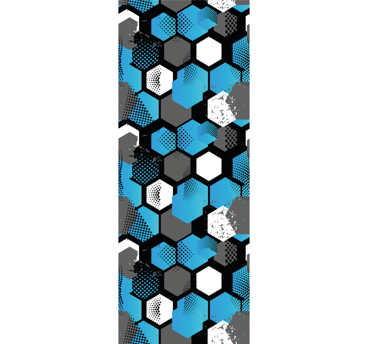 Dynamic hexagonal motif wallpaper geometric - TenStickers