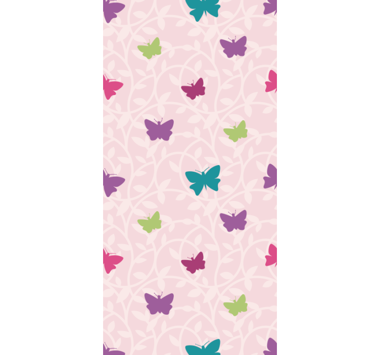 Colorful Fluttering Wings butterfly wallpaper - TenStickers