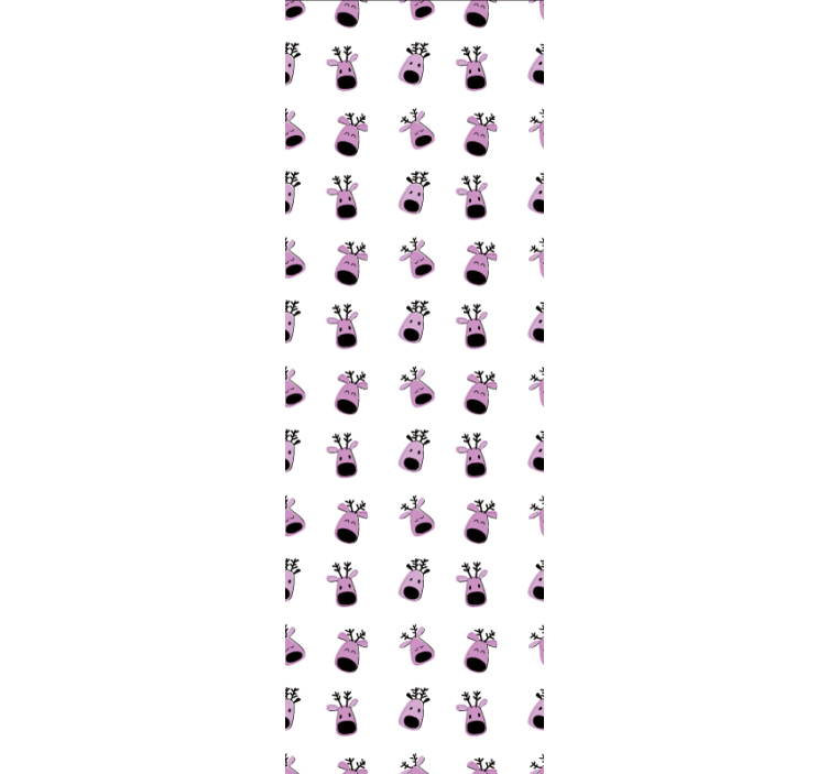 Happy Reindeer Faces cute animal wallpaper - TenStickers