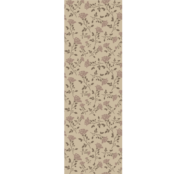 Delicate rose motif wallpaper flowery - TenStickers