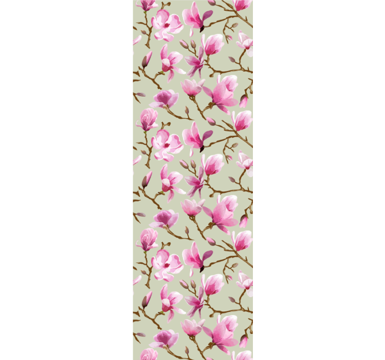 Pink Blossom Branches flowers wallpaper - TenStickers