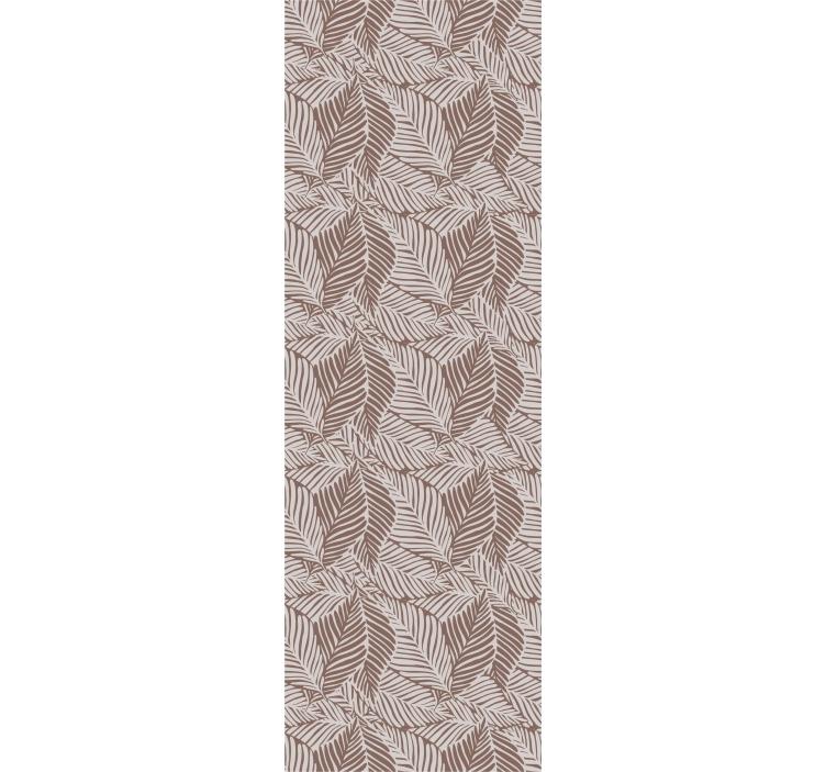 Brown elegant design flowers wallpaper - TenStickers
