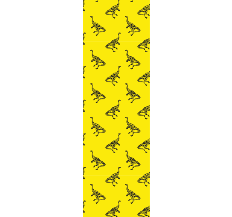 Yellow adventure dino wallpaper - TenStickers