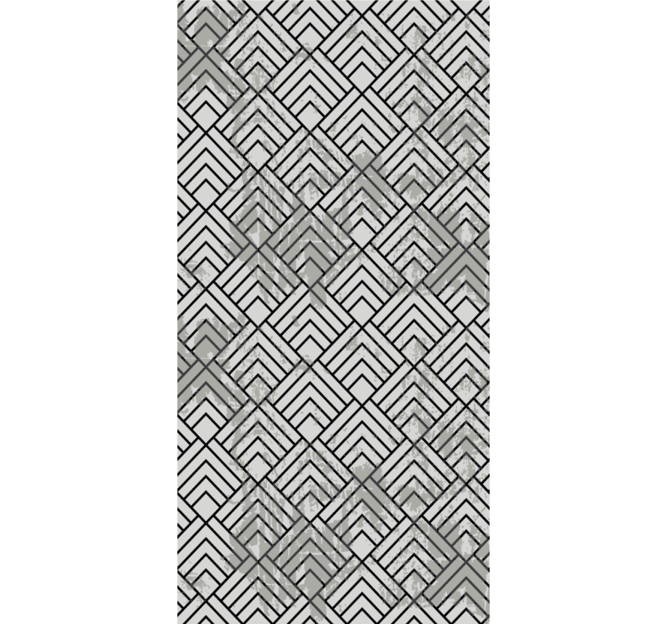 Gray linear patterns wallpaper geometric - TenStickers