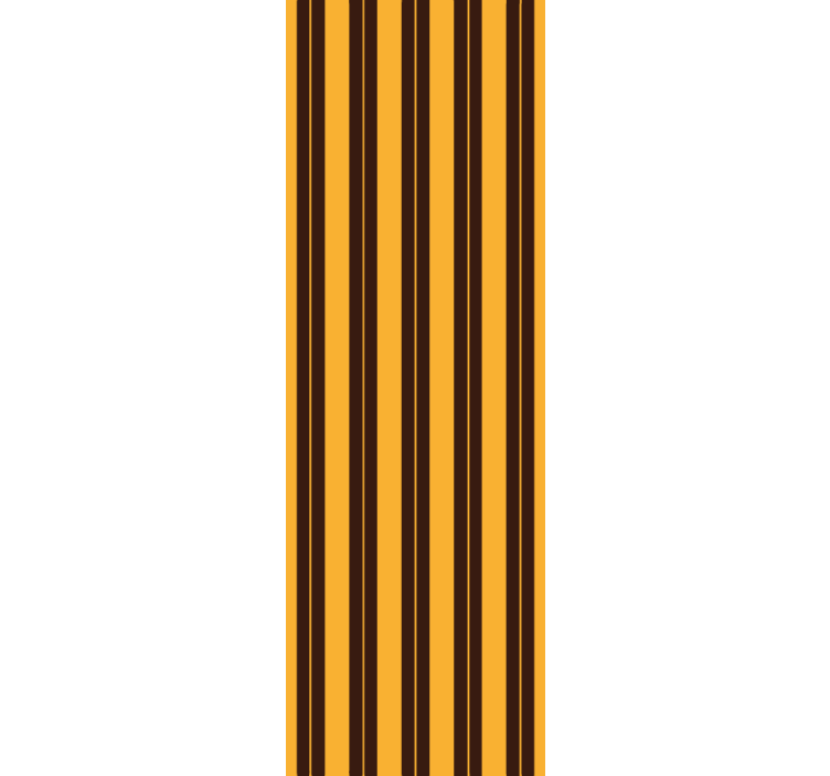Stripes wallpaper in black mustard stripes - TenStickers