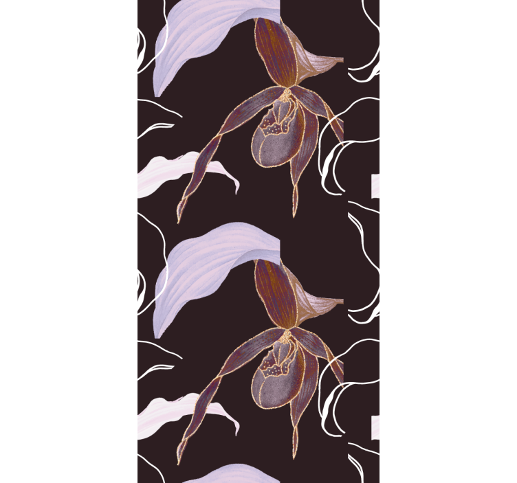 Elegant Orchid Arrangement wallpaper flowery - TenStickers