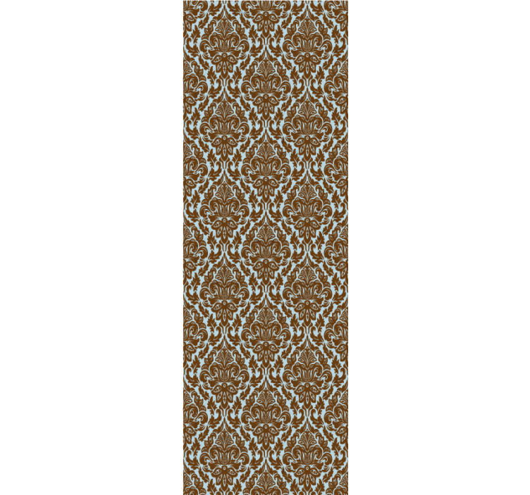 Mint brown Damask other vintage wallpaper - TenStickers