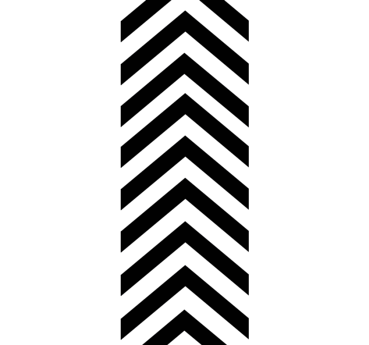 Zigzag Pattern Design stripes wallpaper - TenStickers