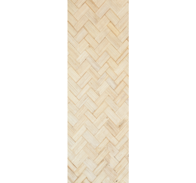 Wood feature wallpaper herringbone pattern design - TenStickers