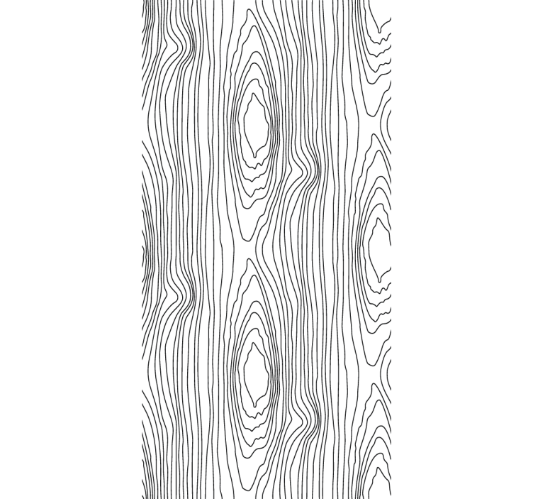 Linear tree rings wood feature wallpaper - TenStickers
