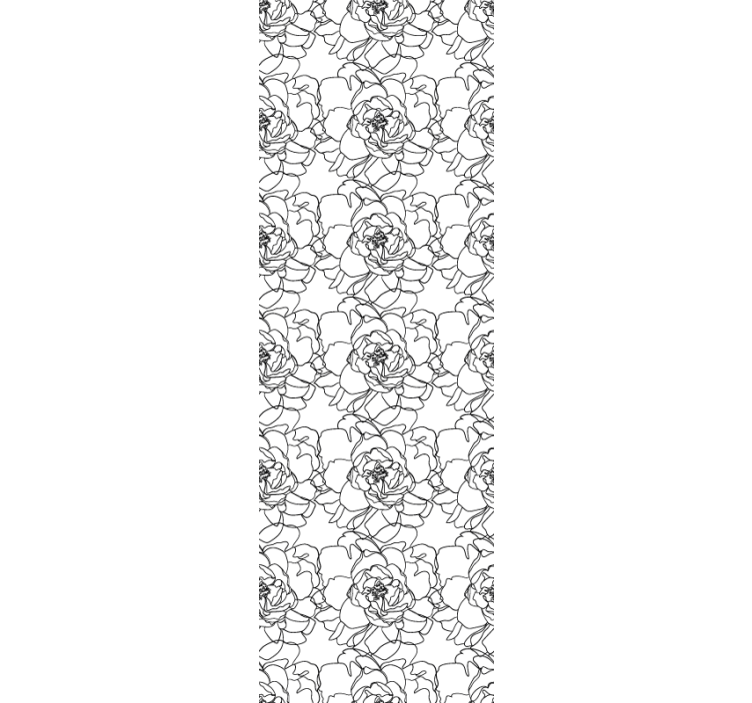 Elegant Flower Bloom wallpaper flowery - TenStickers