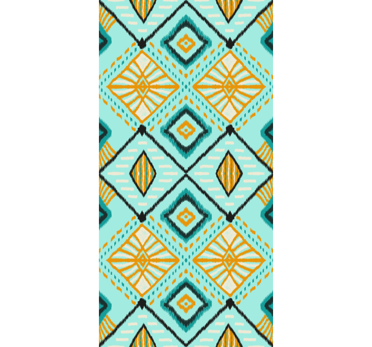 Contemporary Geometric Shapes art deco wallpaper - TenStickers