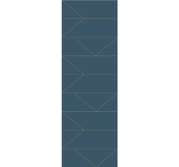 Geometric arrow shapes living room wallpaper - TenStickers