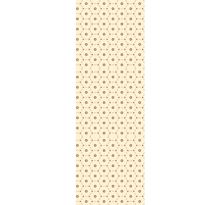 Geometric Flower Accents wallpaper flowery - TenStickers