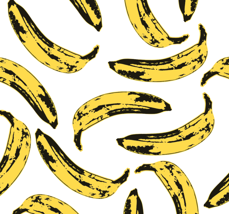 Warhol bananas art deco wallpaper - TenStickers