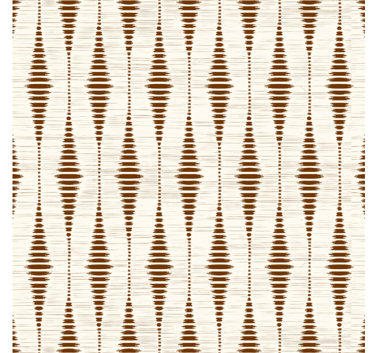 chocolate brown rabaul ikat geometric wallpaper - TenStickers