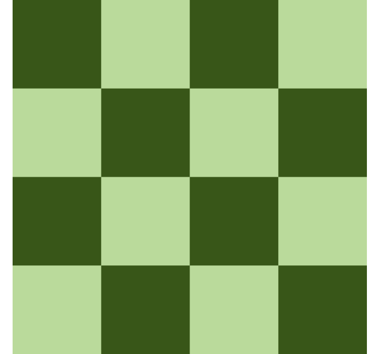 Dark and light green motif tiles wallpaper - TenStickers