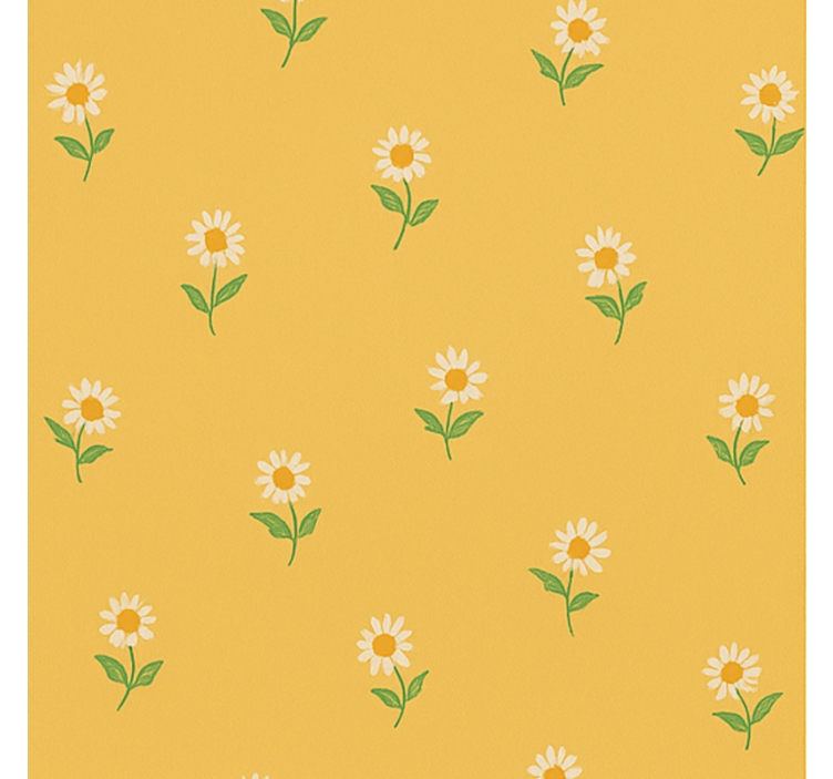1940's daisy nursery design other vintage wallpaper - TenStickers