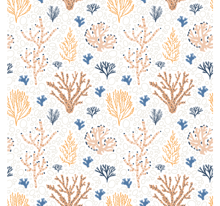 Nature wallpaper stylish coral design - TenStickers