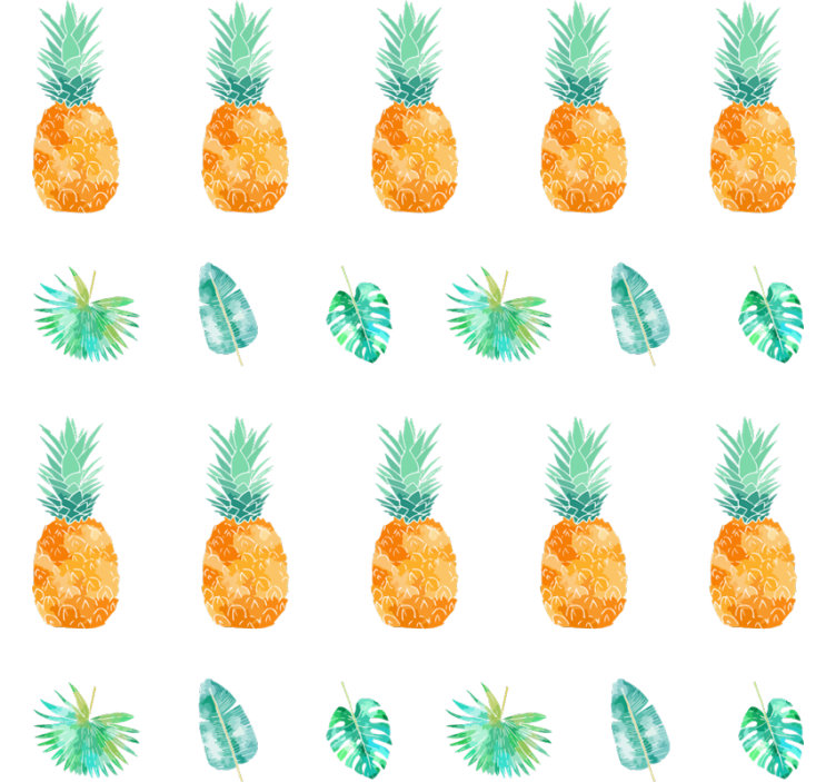 Nature wallpaper pineapple design - TenStickers