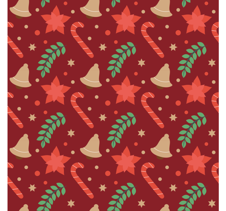 Christmas wallpaper christmas candy design - TenStickers