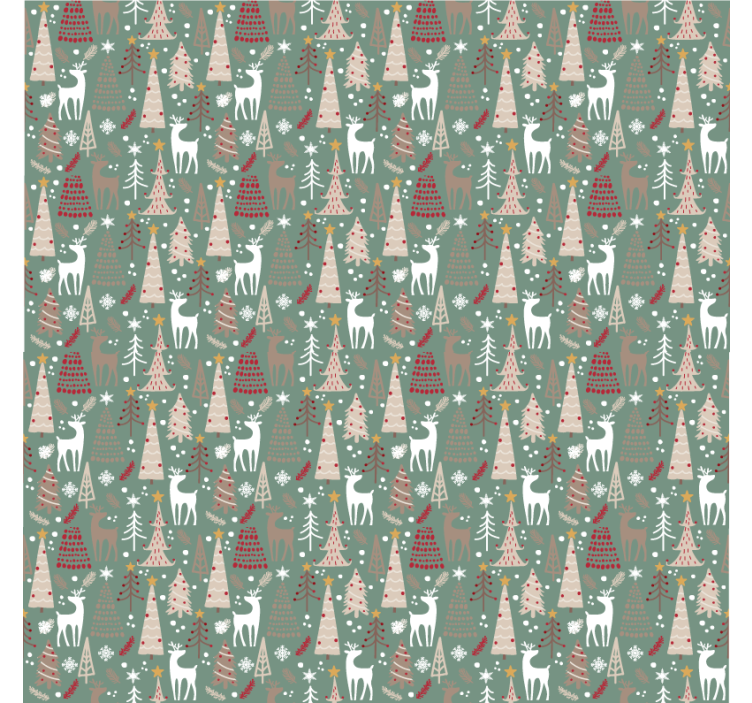 Christmas wallpaper christmas forest design - TenStickers
