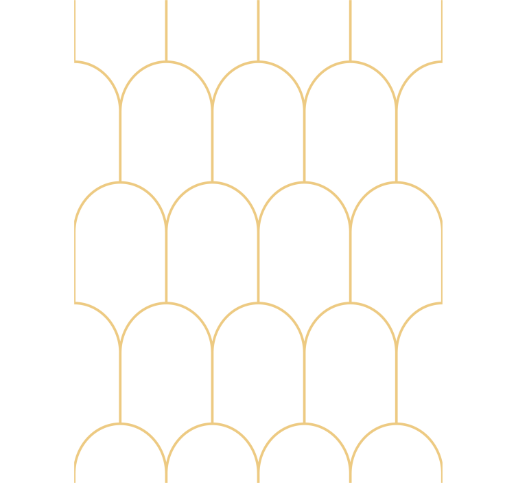 Living room wallpaper graceful golden arches - TenStickers