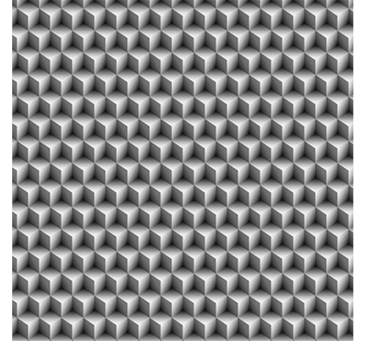 3d wallpaper grey cubes pattern - TenStickers