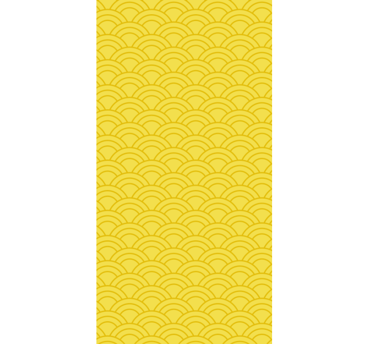 Ornamental wallpaper in illuminating pantone pattern - TenStickers