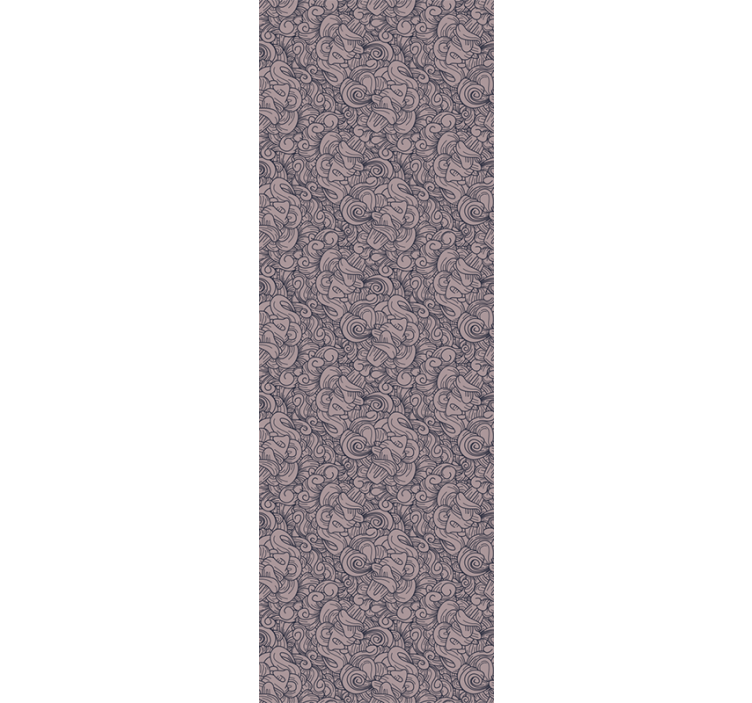 Living room wallpaper abstract paisley design - TenStickers