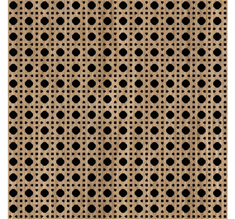 Brown cannage bedroom wallpaper - TenStickers