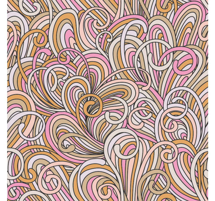 Kallax abstract bedroom wallpaper - TenStickers