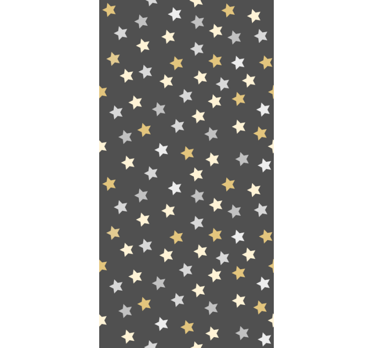 Bedroom wallpaper golden stars kallax - TenStickers