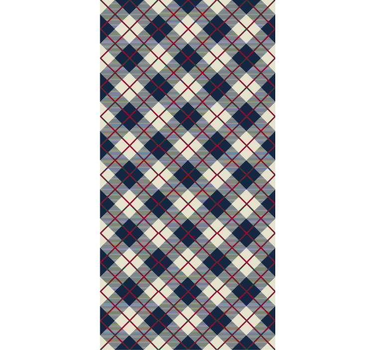 Bedroom wallpaper classic scotland check pattern - TenStickers