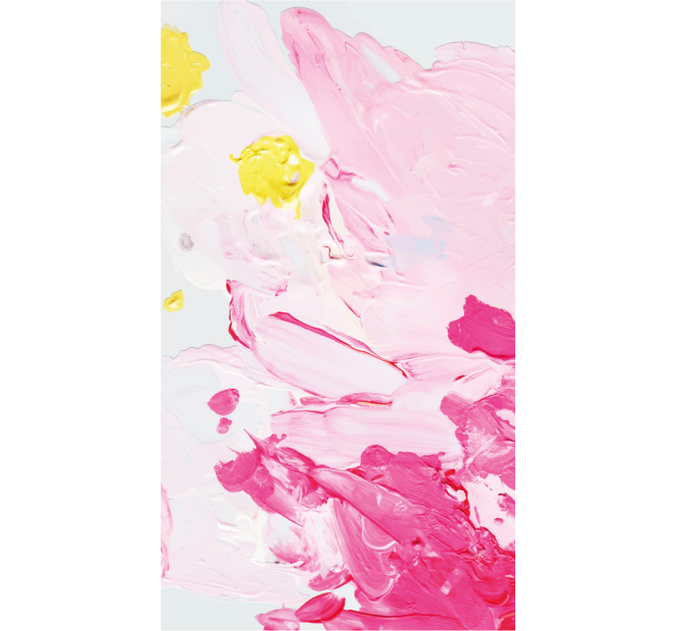 Ornamental wallpaper colorful acrylic brush stroke - TenStickers