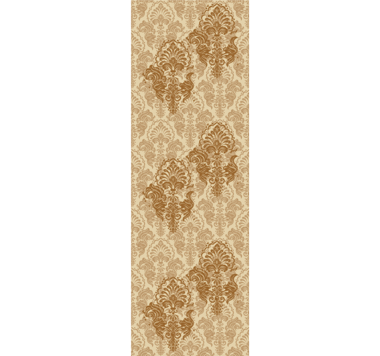 Ornamental wallpaper in a warm faded pattern - TenStickers