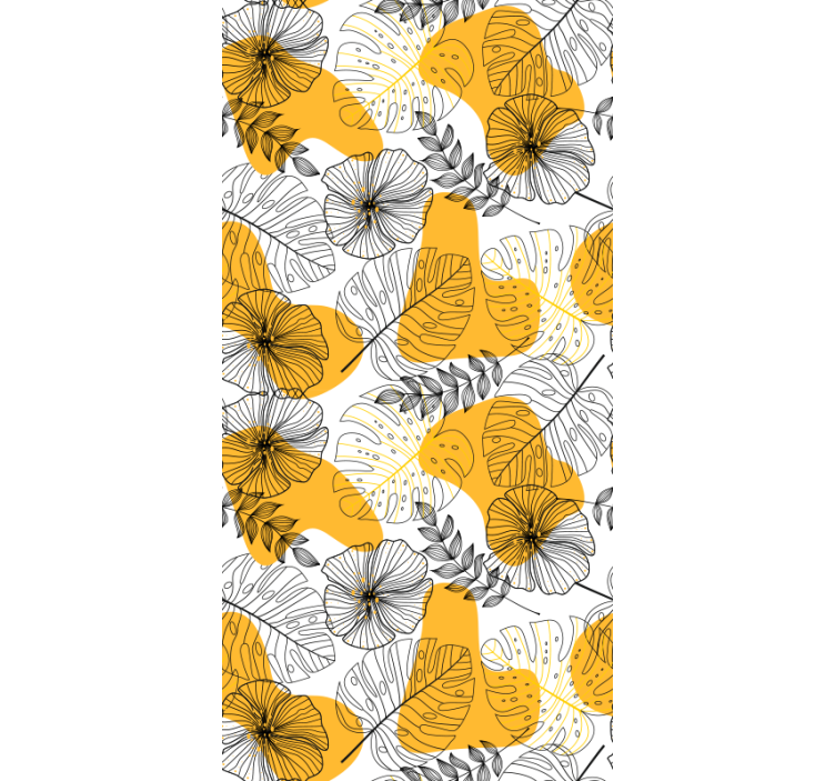Wallpaper patterns flower design kallax - TenStickers