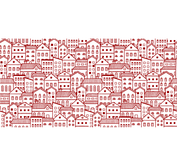 Wallpaper patterns modern city comic book style - TenStickers