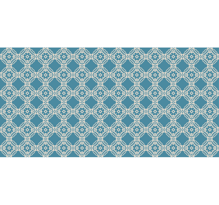 Antique vintage blue and white wallpaper patterns - TenStickers