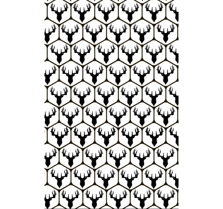 Cute animal wallpaper tiled stag design - TenStickers