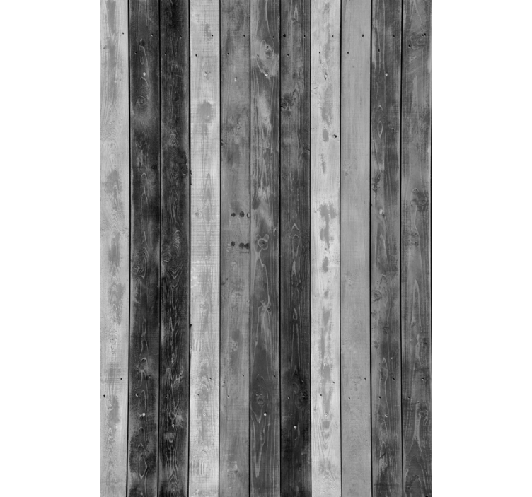 Bedroom wallpaper rustic wood planks - TenStickers