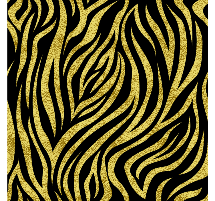 Bedroom wallpaper with bold wave design - TenStickers