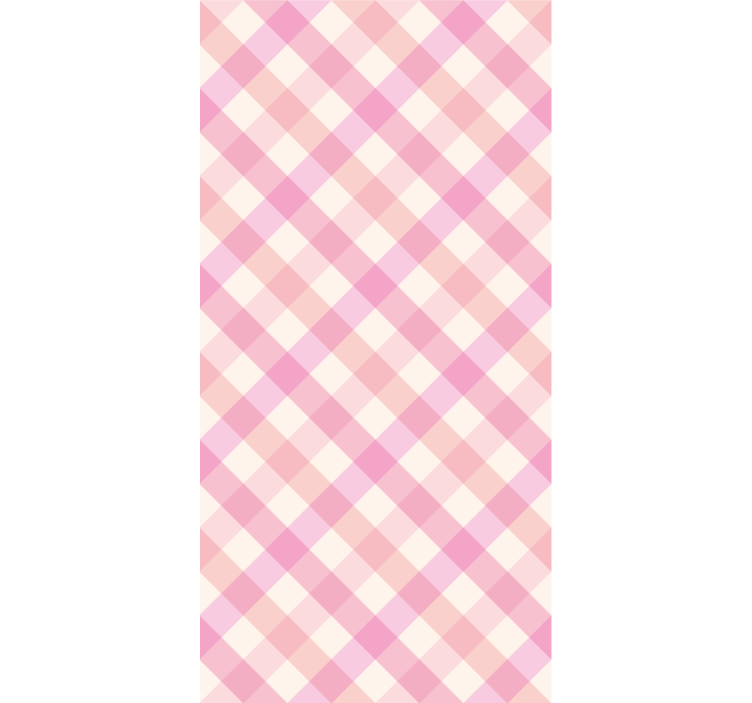 Wallpaper patterns pink checked pattern - TenStickers