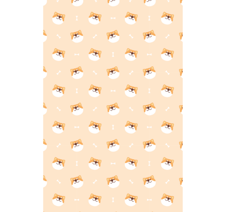 Cute animal wallpaper cute dog face cartoon - TenStickers