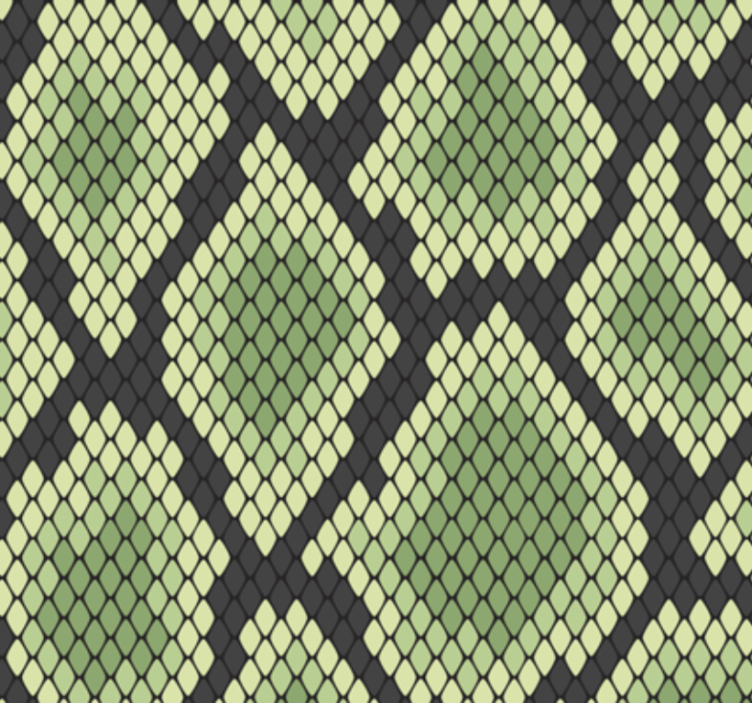 Cute animal wallpaper in abstract snakeskin design - TenStickers